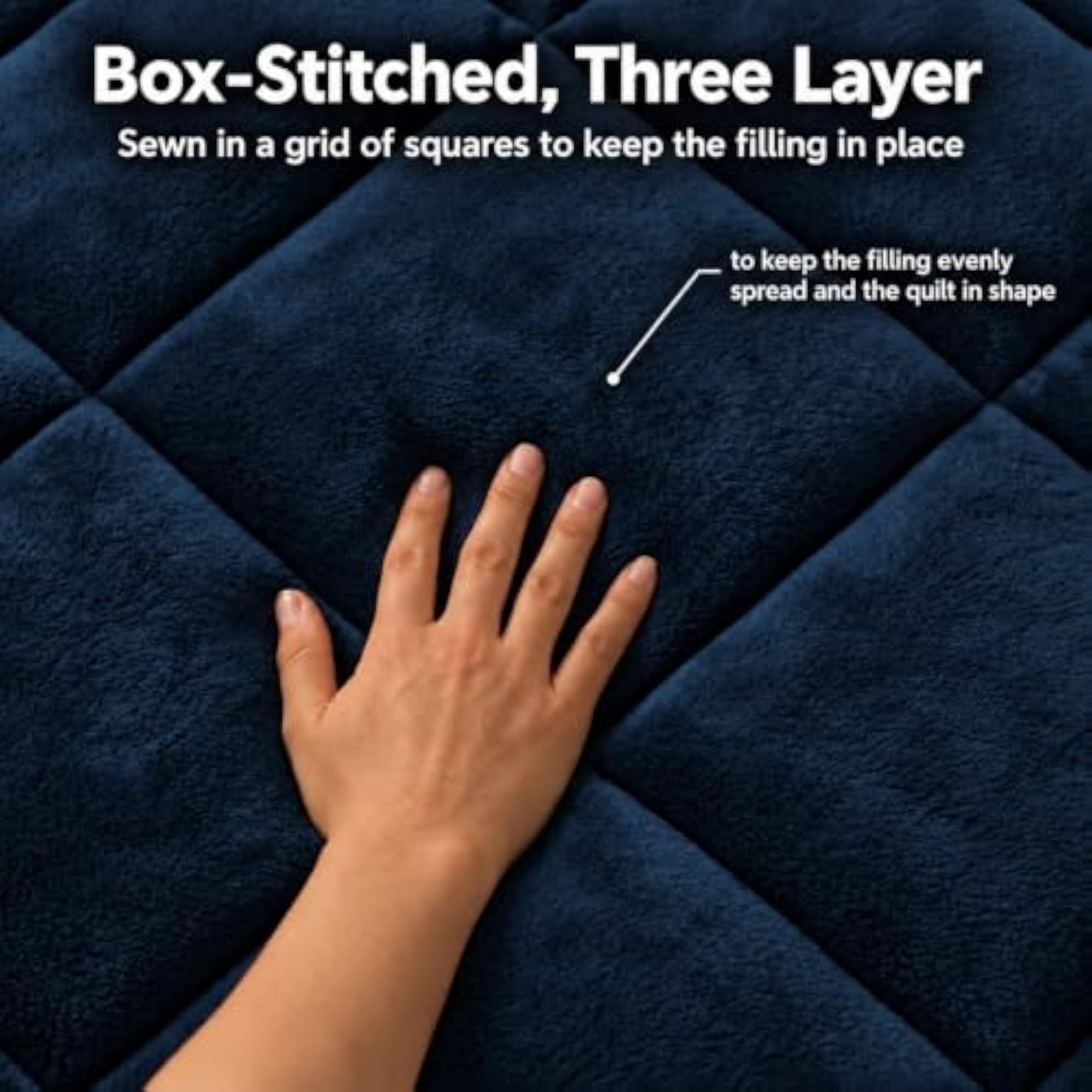 Fleece Sherpa Heavy Winter Quilt Blanket, Single